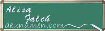 Alisa Falch Visitenkarte